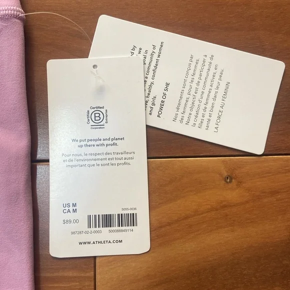 NWT Athleta 7/8 Tight Lilac M - Picture 3 of 7